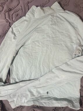 Wild Fable Pastel Blue Long Sleeve Mock Neck Top